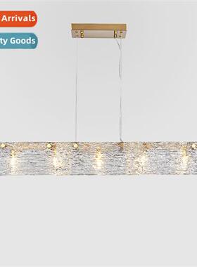 Crystal light luxury restaurant chelier -modern minimalist e