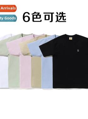 19SS Ape Face Embroidery Hundreds  classic  half-sleeve soli