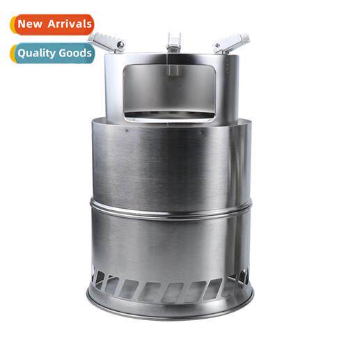 Portable Stainless Steel Barbecue GrillLarge Spl Round Firew
