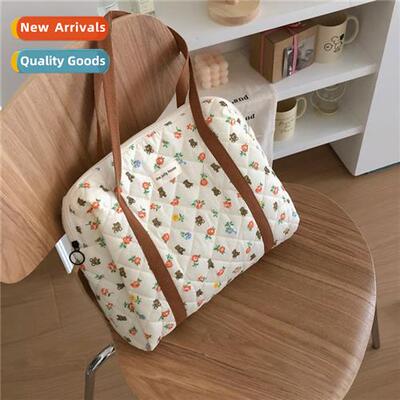 quilted shoulder bag bag cute carto bear student schoolbag c