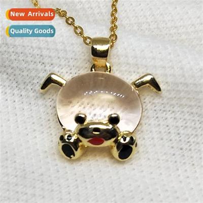 n 925 silver plated hibiscus ste puppy pendant pink crystal