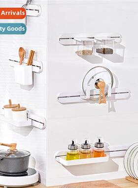 Slide Kchen Shelf One Word No-Punch Shelf Bathroom Wall Shel