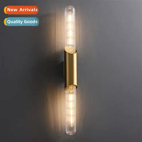 American-style simple light astringent wall lamp copper hote