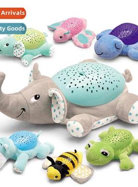 Baby soothing to sleep projecti doll voice-activated inducti