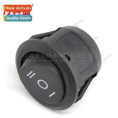 Boat S KCD1-105 Round Rocker S 10A 125V 6A 250V Black 3-Pin