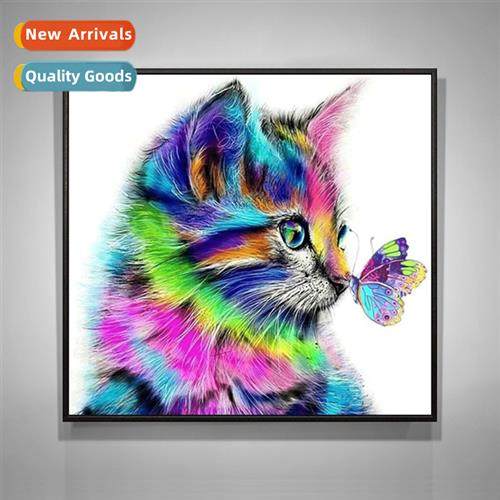 New hmade sticker diamd painting painted butterfly kten diam