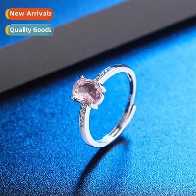 925 Silver Plated wh  Faceted Crystal Zircia Open End Adjust