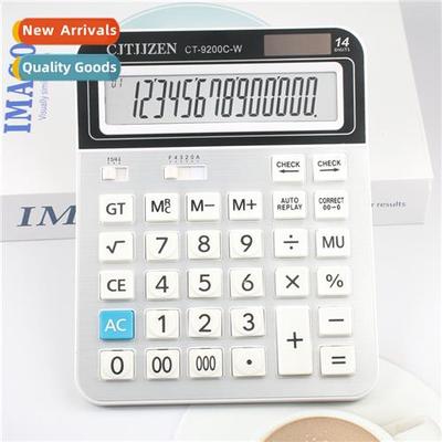 14-dig large screen dual power calculator fice finance speci