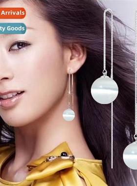 10MM large whe cats eye ste earwire female earrings persaliz