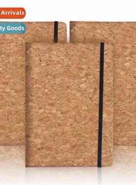 A5 strapped cork notepad fice business diary thickened cork