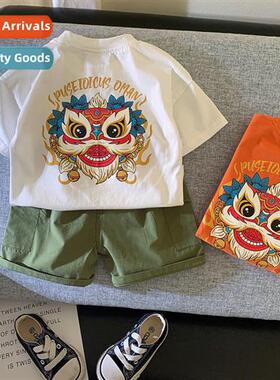 Childrens clothing boys summer short-sleeved su 1-3 years ol