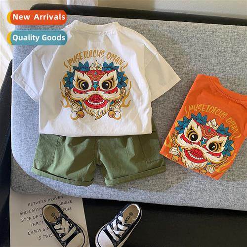 Childrens clothing boys summer short-sleeved su 1-3 years ol