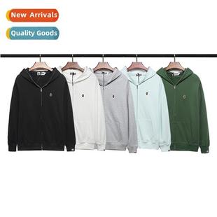 head embroidery zipper Japanese cott ape jacket ter classic