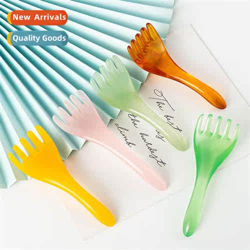 Resin beeswax five claws head massager gua sha stick dredge