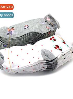 Spring womens mid-calf womens socks cott socks versatile pri