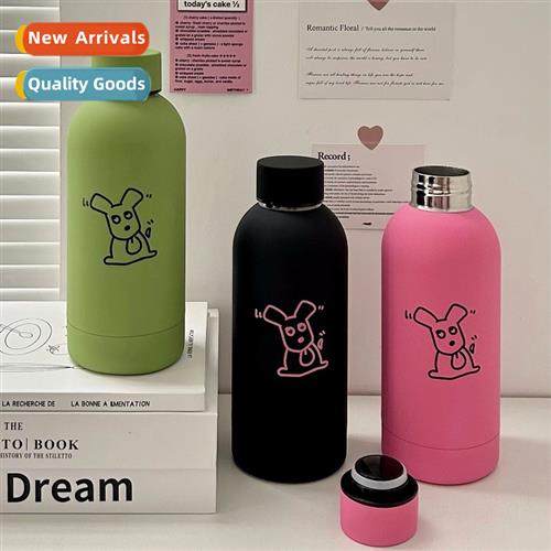 Carto sp tgue small black dog insulati cup cute creative  30