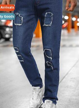 New jeans ripped straight jeans pants