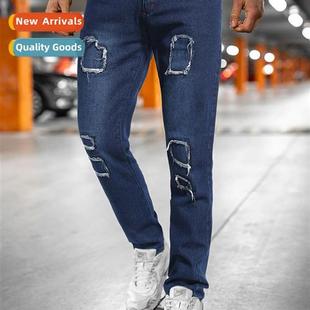 New jeans ripped straight jeans pants