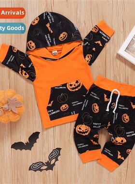 Girls spring  fall 2021 new n Halloween lg-sleeved hooded pr