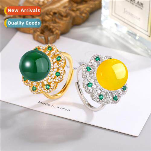 Vintage palace inlaid crystal zircia opening adjustable gree