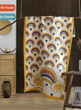 Natial nd style cott gauze bath towel men  women st skin-fri