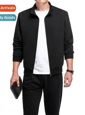 2019 Mens Fashi Casual Sports Su Cardigan Sting Collar Jacke