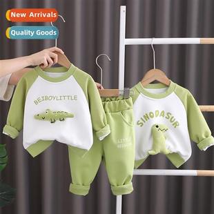 two boys baby 2023 set sweater fall clothing Childrens