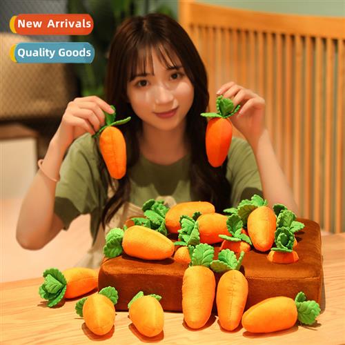 Carrot Patch Fun Pulling Carrots Pillow Breaking  Model Plus