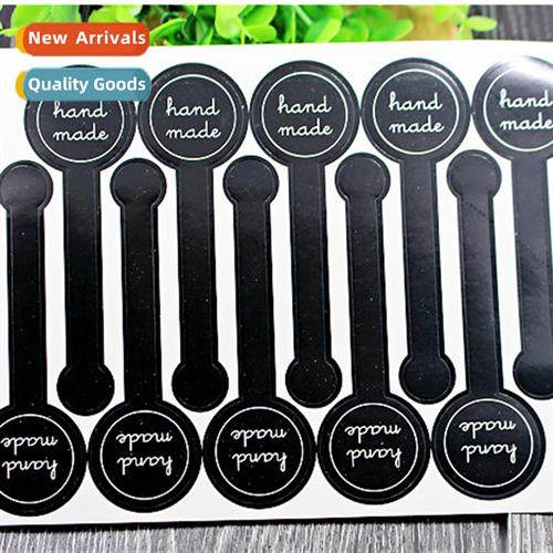 Bakery packaging black h made lg sealing stickers Push Push