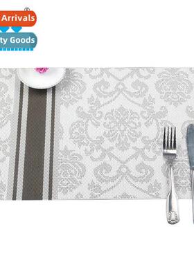 Firm PVC vertical stripes jacquard teslin hotel n-slip heat