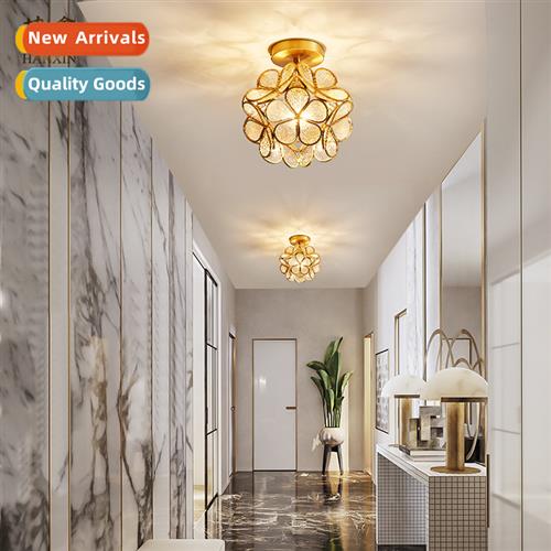 Copper Scinavian aisle light modern simple creative American