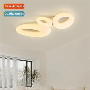 lamp modern room wind Living cream pebble ceiling Scinavian