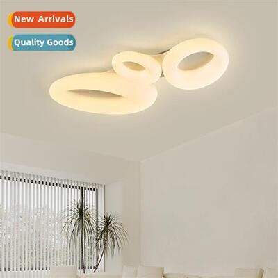 Living room ceiling lamp pebble Scinavian cream wind modern