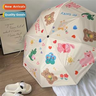 students carto sunscreen Cute umbrella rabb sunshade bear