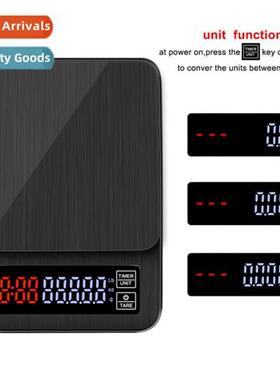 Household hand brewing 0.1g cfee weighing USB power intellig