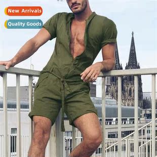 Short Ame Not Cott Sleeve Plain Green Hooded Spring 2024