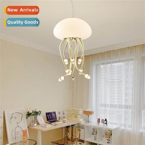 Cream wind er chelier new jellyfish floor lamp living room b