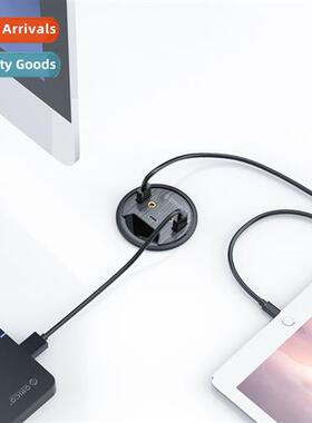 Desk Hole 2-port USB3.0 Card Reader SD&TF Slot Hub Compu