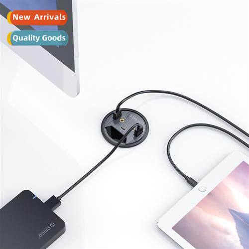 Desk Hole 2-port USB3.0 Card Reader SD&TF Slot Hub Compu