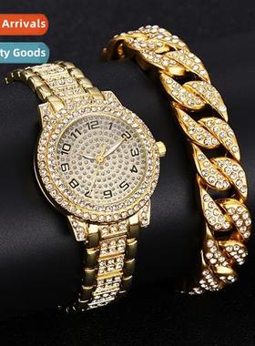 New fashi diamds steel b watch men women large dial full  di