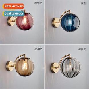 Scinavian creative bedroom bedside wall lamp hotel restauran