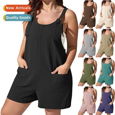 2023 Summer New Womens Casual Camisole Pocket Vest Large Siz