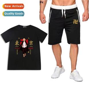 Top Ryuguji Shorts Manji Set Sleeve Avengers Short Tokyo Kin