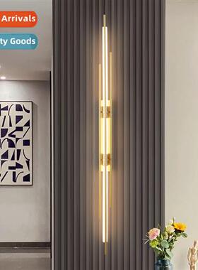 All copper wall lamp living room light luxury TV background