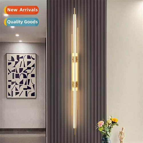 All copper wall lamp living room light luxury TV background