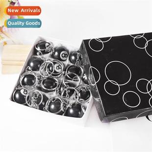 billiards pendant keychain black pers mini Exquise