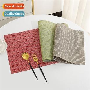 wire jump PVC woven restaura Kchen hotel placemats