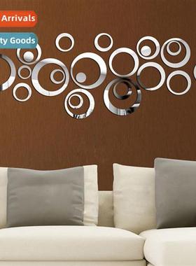 Home 3d mirror stickers home background wall stickers mirror