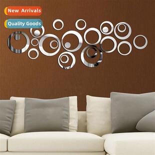 Home 3d mirror stickers home background wall stickers mirror