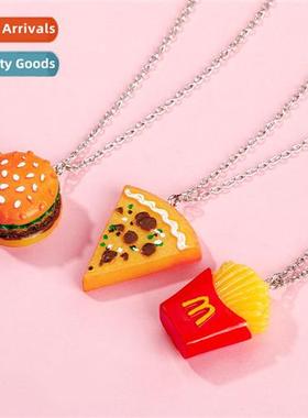 Europe and  Uned States new simulati food burger fries pizza